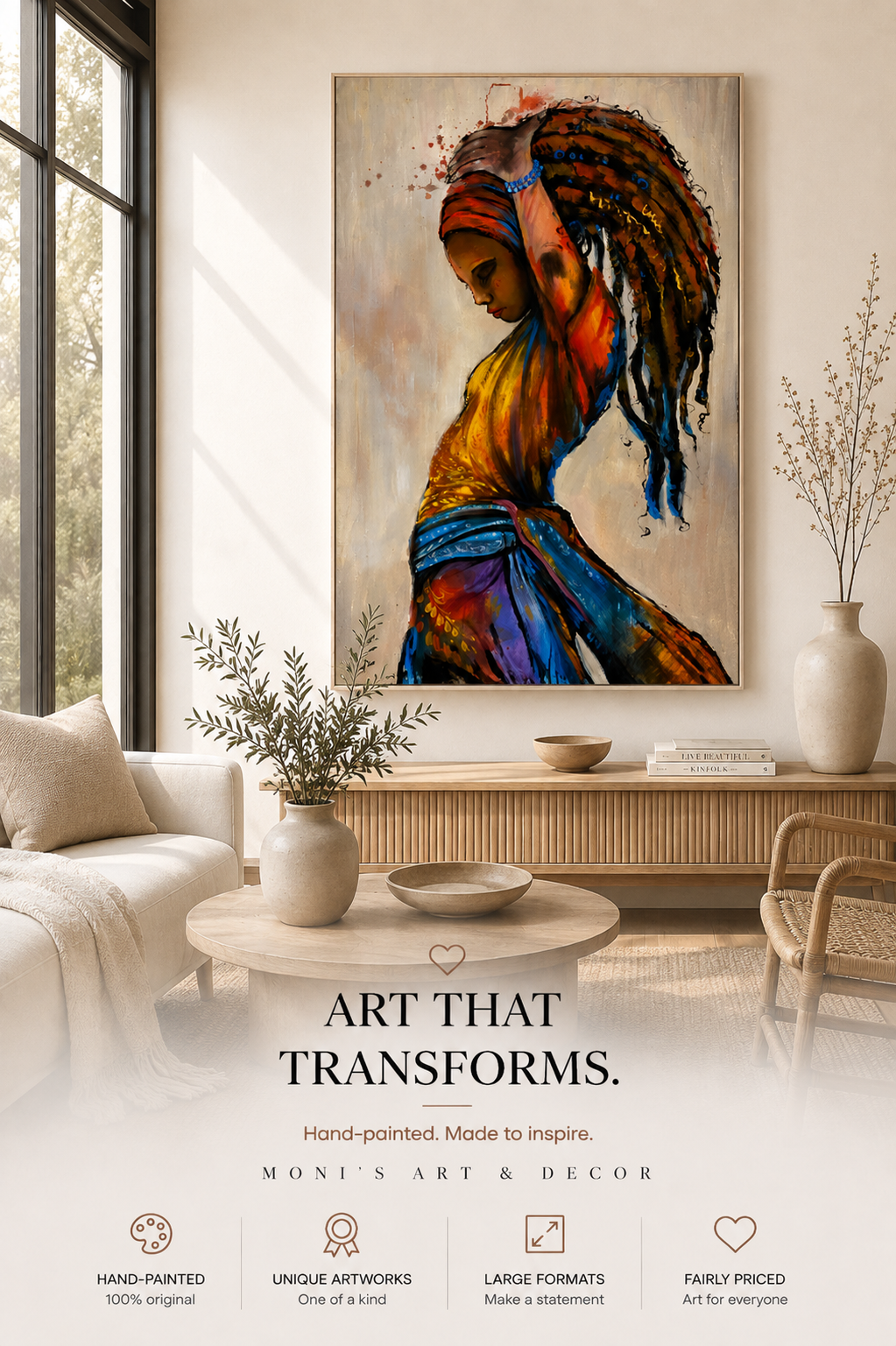 Free Spirit | Originalgemälde von Raka · 180 × 150 cm
