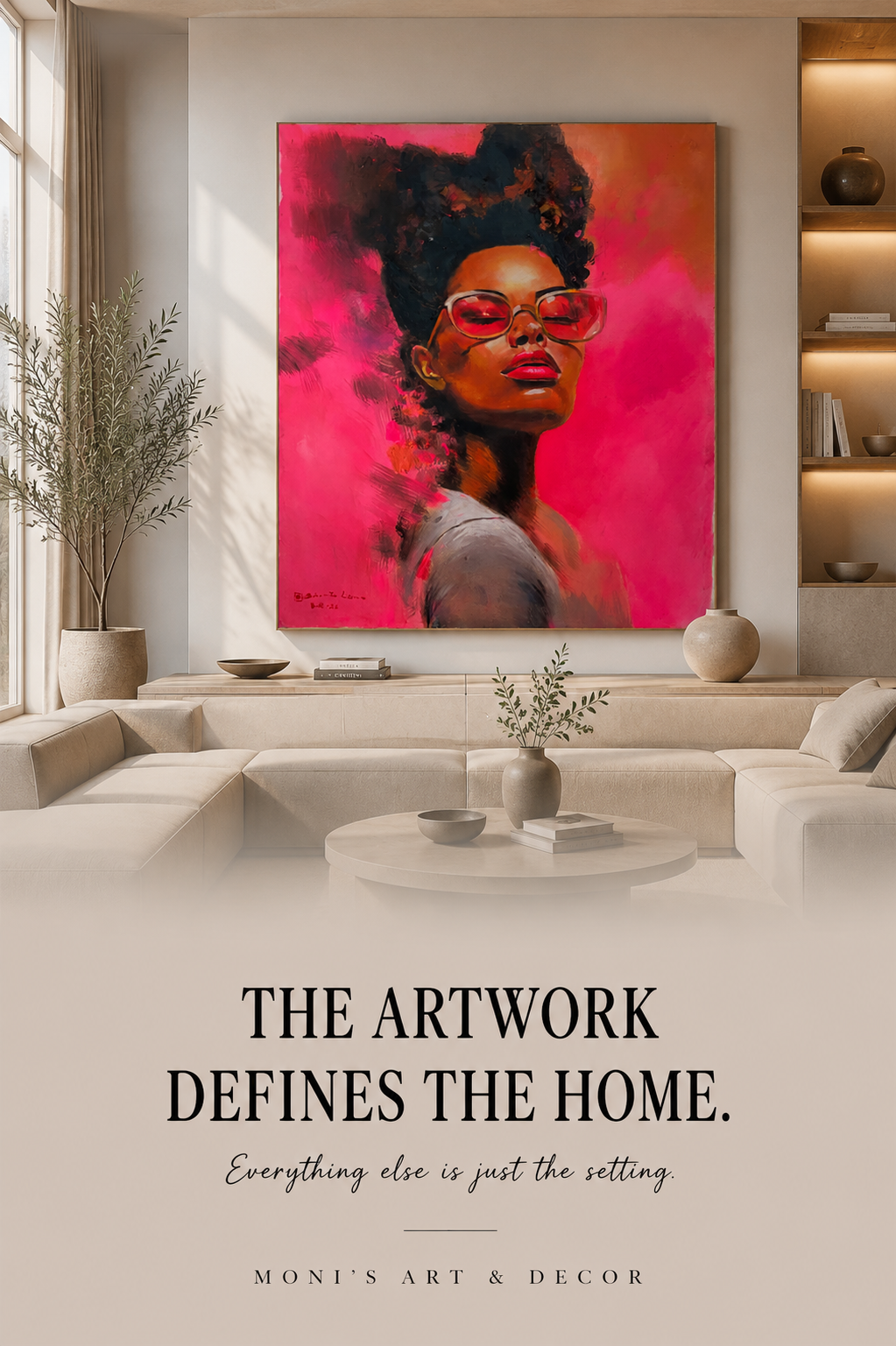 Bold Beauty | Originalgemälde von Santo Liano · 100 × 120 cm
