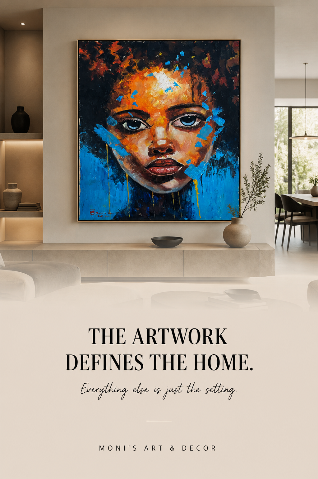 Inner Fire | Originalgemälde von Santo Liano · 100 × 120 cm