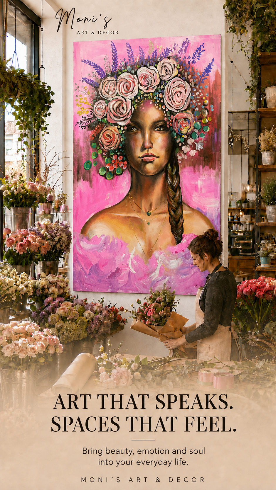 Blooming Soul | Originalgemälde von Raka · 120 × 180 cm