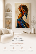 Free Spirit | handgemaltes Originalgemälde von Raka im modernen Wohnzimmer, 180x150, Monis Art & Decor