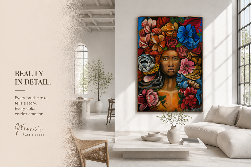 Radiance – handgemaltes Originalgemälde von [Künstler] im modernen Wohnzimmer, 100x150 cm, Monis Art & Decor