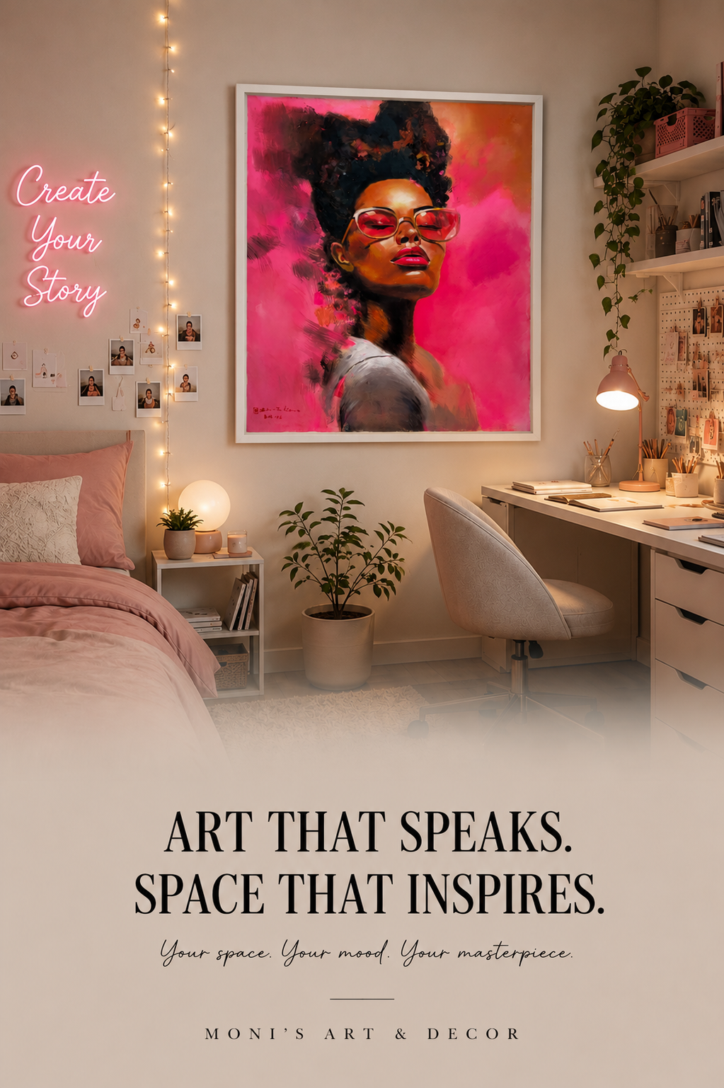 Bold Beauty | Originalgemälde von Santo Liano · 100 × 120 cm