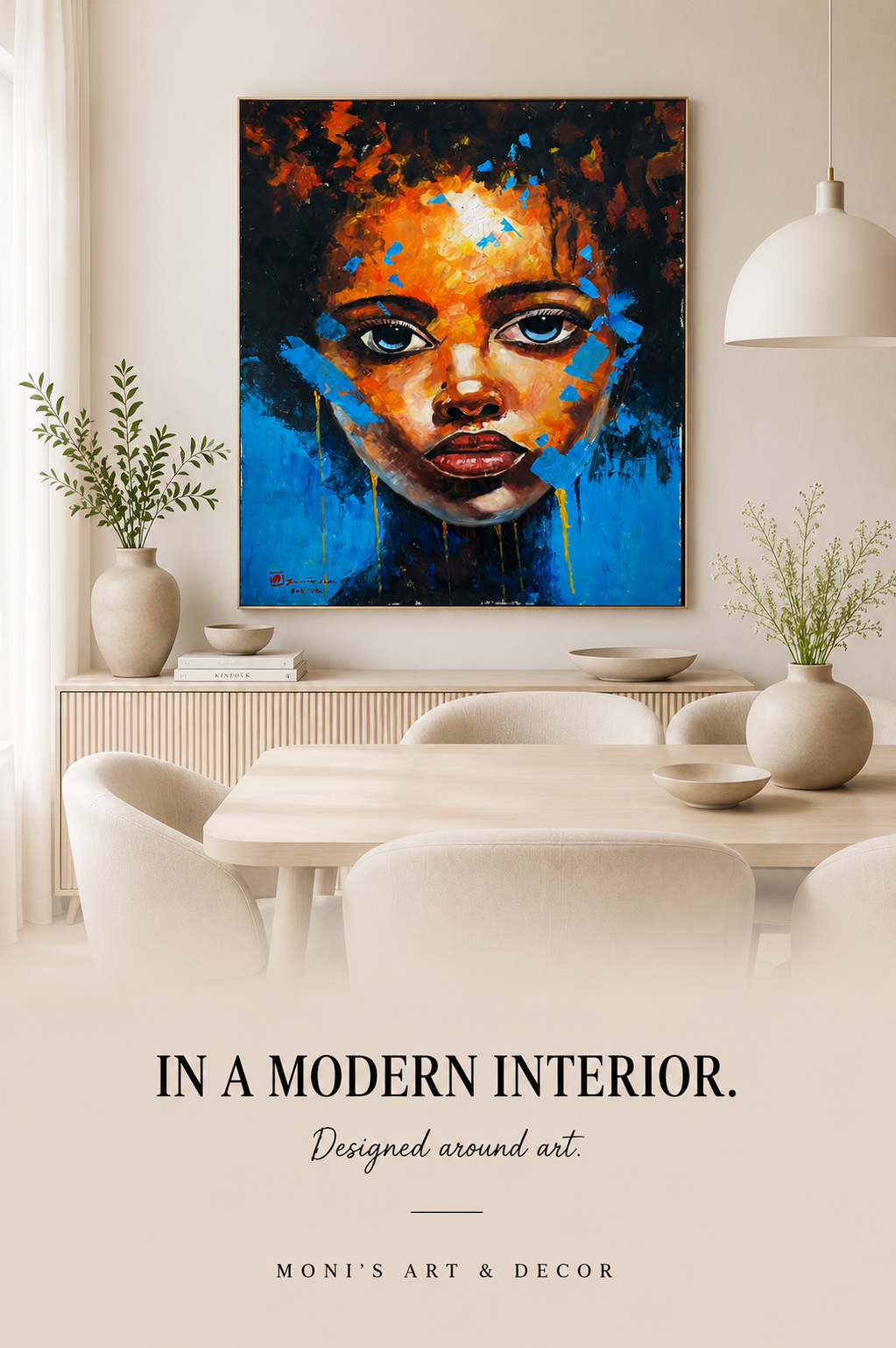 Inner Fire | Originalgemälde von Santo Liano · 100 × 120 cm