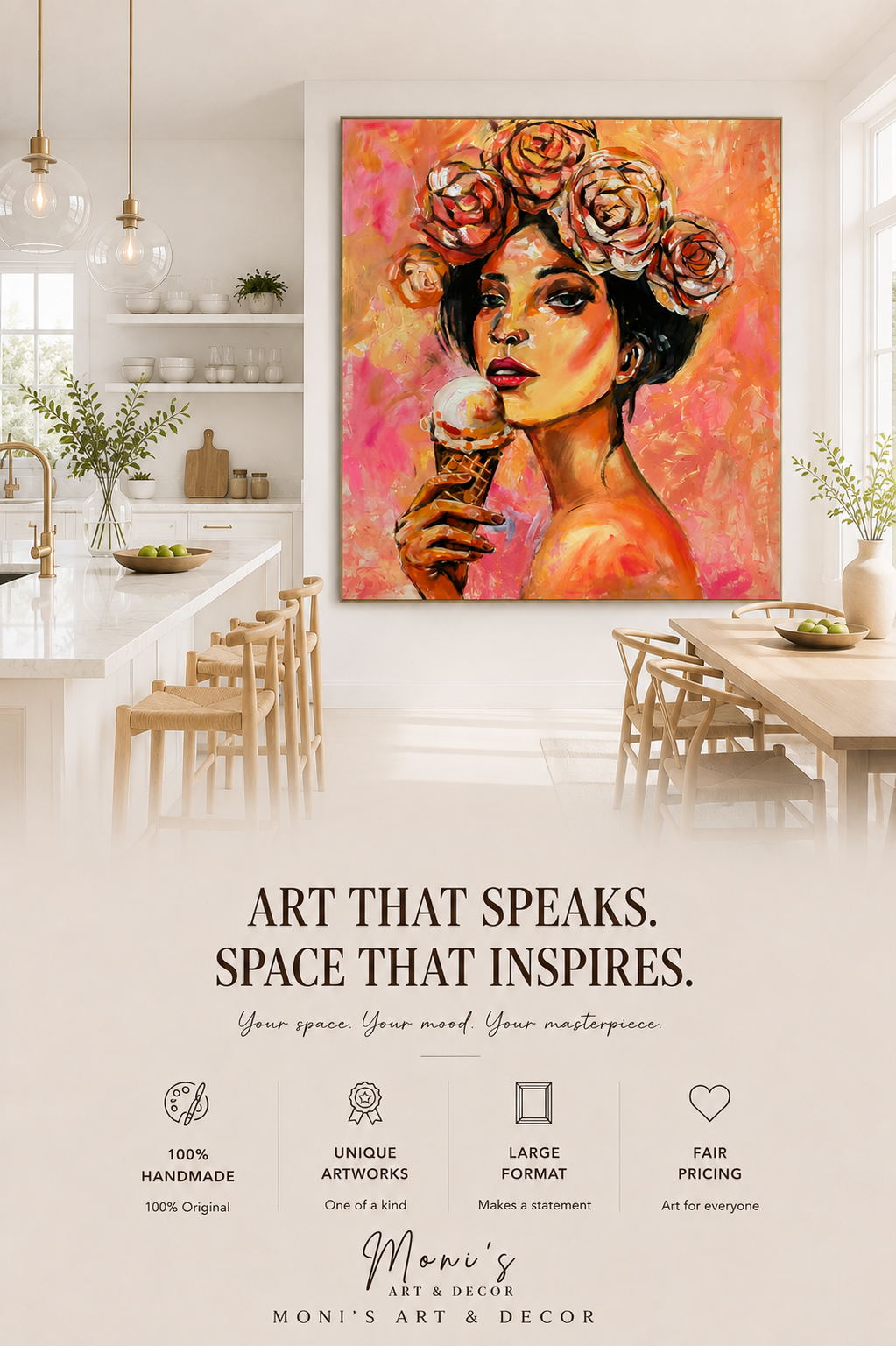 Sweet Bloom | Originalgemälde von Raka · 120 × 150 cm