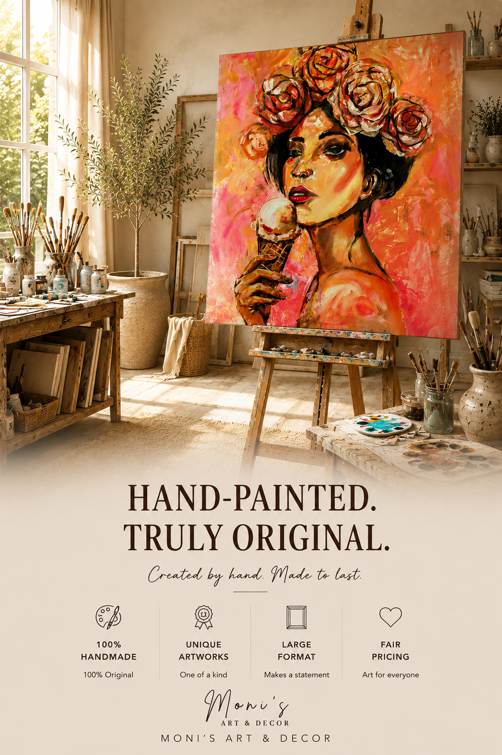 Sweet Bloom | Originalgemälde von Raka · 120 × 150 cm