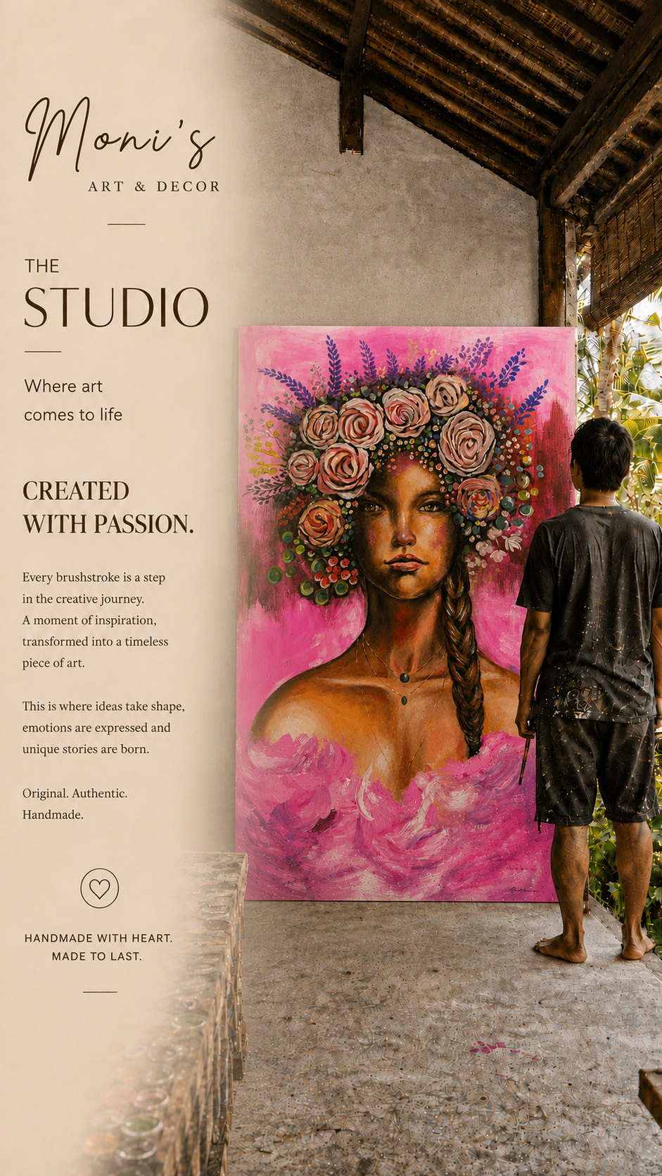Blooming Soul | Originalgemälde von Raka · 120 × 180 cm