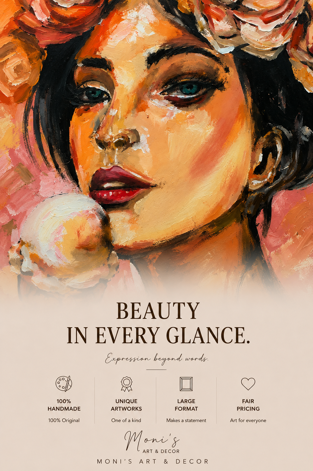 Sweet Bloom | Originalgemälde von Raka · 120 × 150 cm