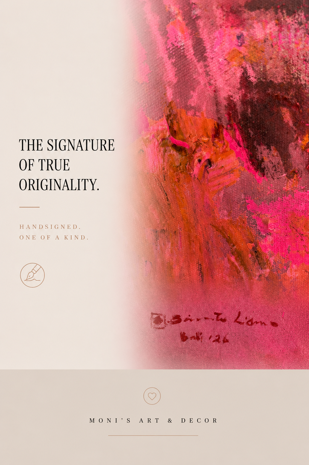 Bold Beauty | Originalgemälde von Santo Liano · 100 × 120 cm