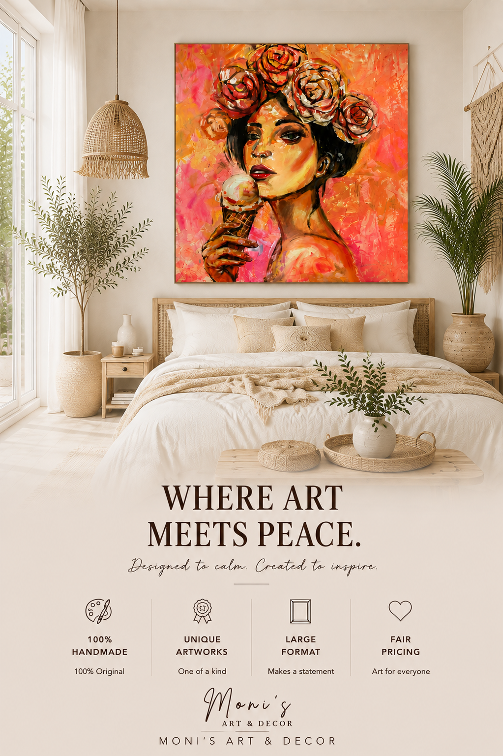 Sweet Bloom | Originalgemälde von Raka · 120 × 150 cm