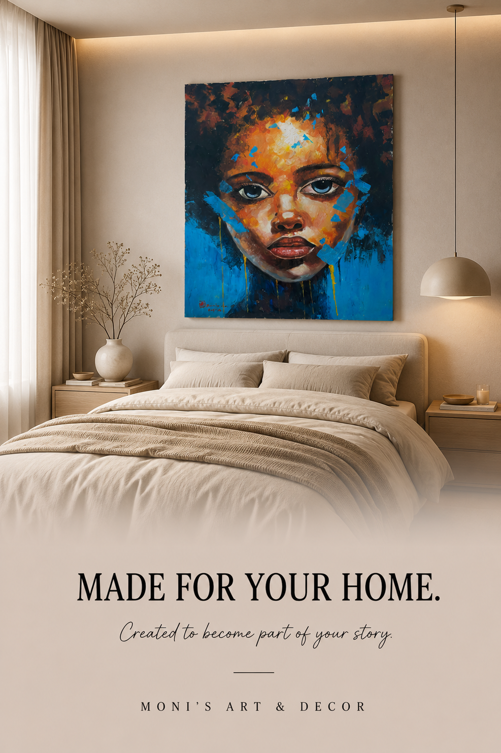 Inner Fire | Originalgemälde von Santo Liano · 100 × 120 cm