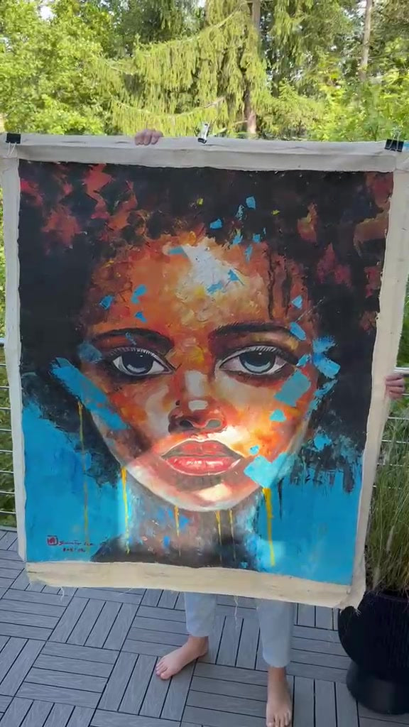 Inner Fire | Originalgemälde von Santo Liano · 100 × 120 cm