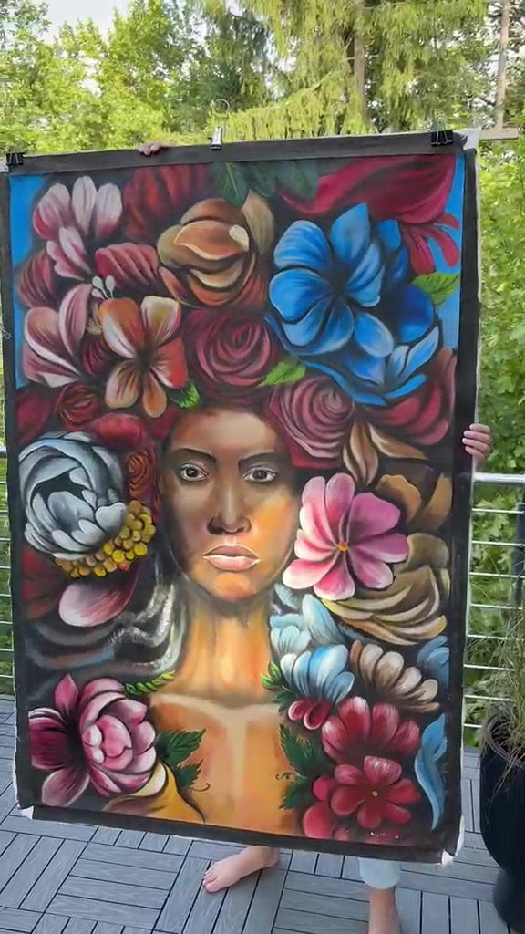 Radiance | Originalgemälde von Raka · 100 × 150 cm