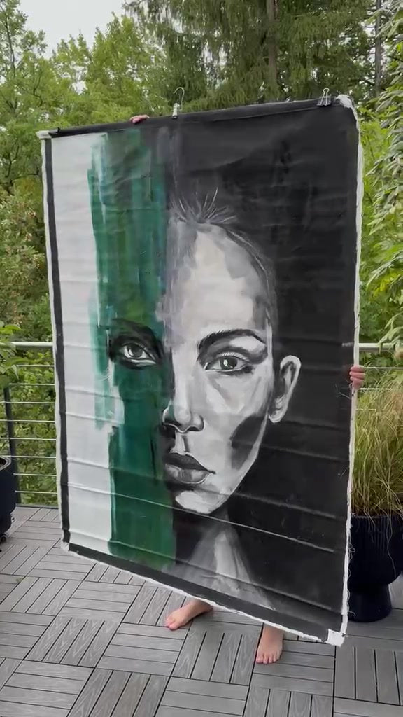 Emerald Soul | Originalgemälde von Raka · 120 × 170 cm